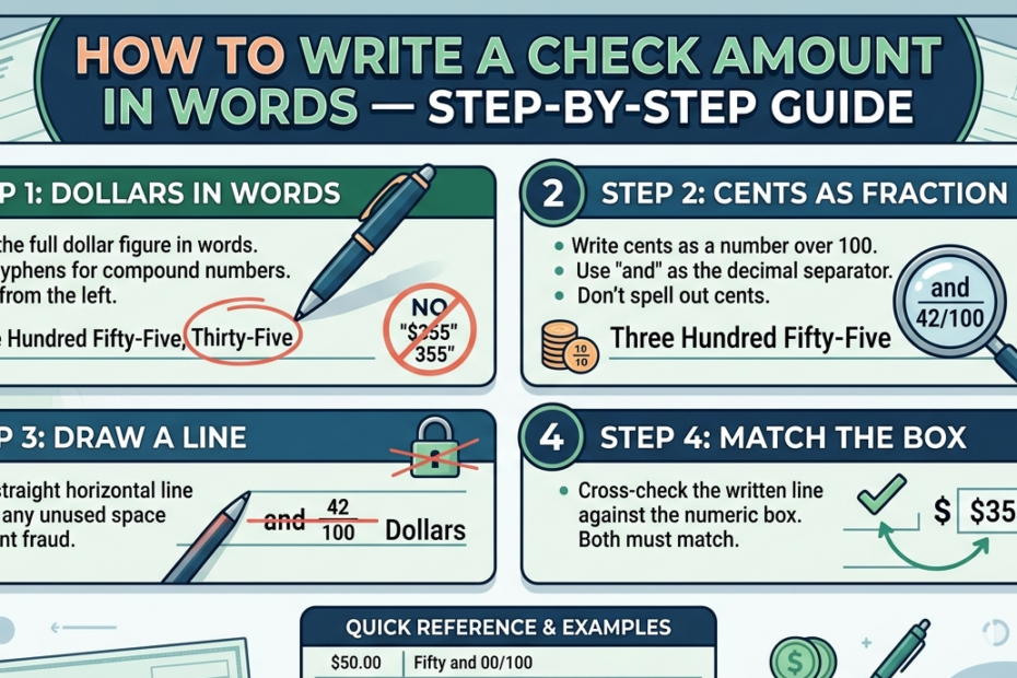 How to Write a Check Amount in Words